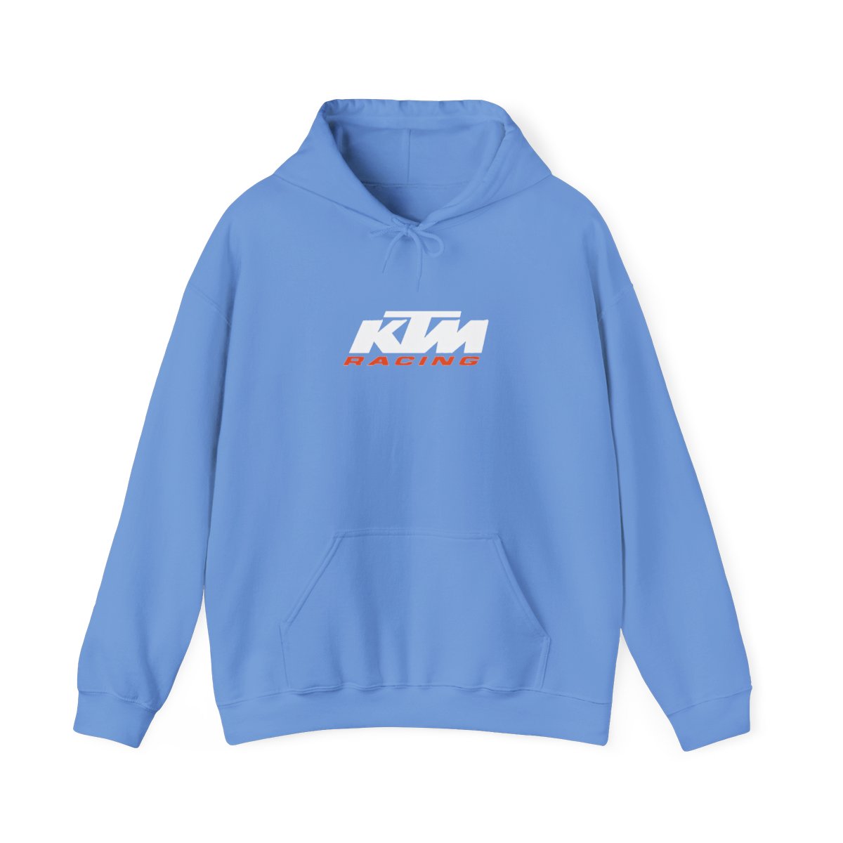 KTM Racing Logo Black Zip-Up Hoodie with Orange Trim - alternate angle 2, merchandise