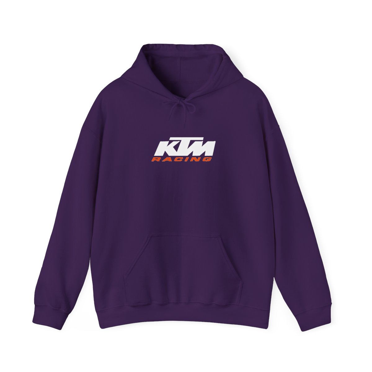 KTM Racing Logo Black Zip-Up Hoodie with Orange Trim - alternate angle 3, merchandise