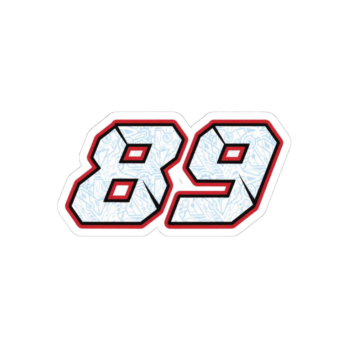 Jorge Martin #89 MotoGP Bold Sticker | Racing Fan Vinyl Decal - alternate angle 1, merchandise