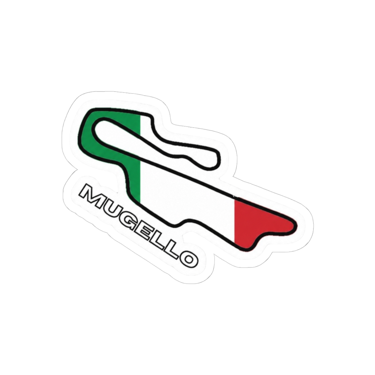 Mugello World Circuit GP Bold Track Sticker - alternate angle 1, merchandise