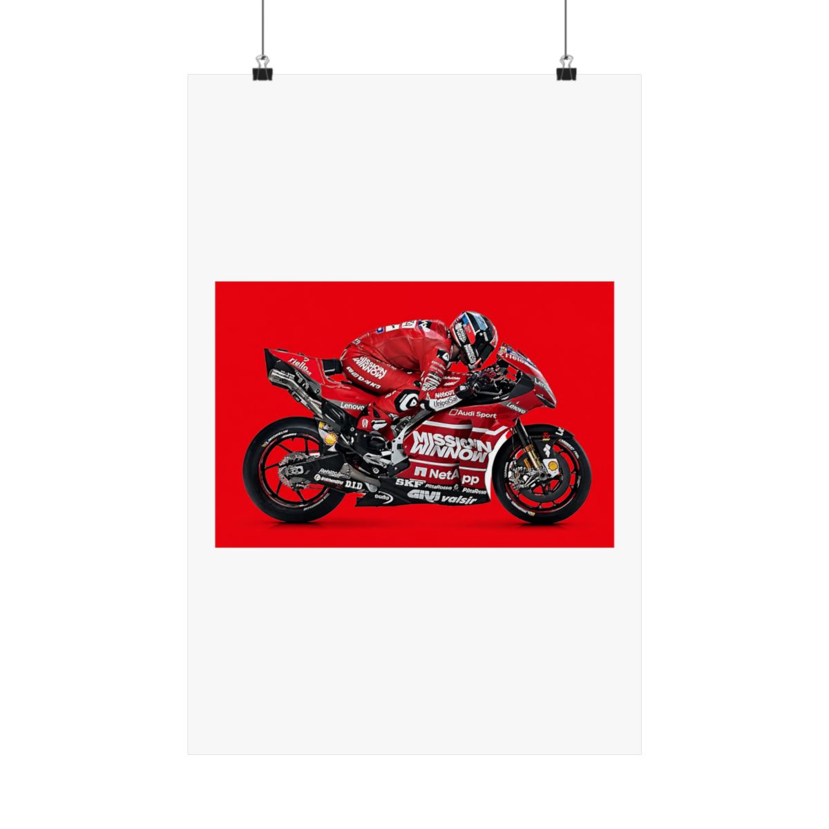 Laminated 42x24 Poster: Ducati desmosedici gp19 MotoGP Race Bike HD - Official Posters & Wall Art merchandise