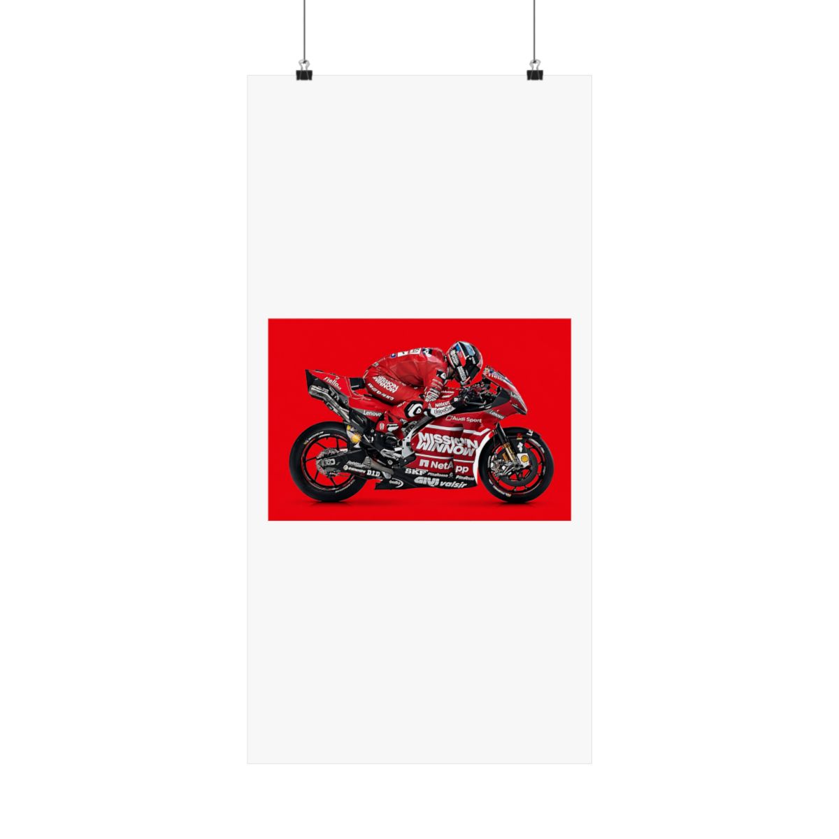 Laminated 42x24 Poster: Ducati desmosedici gp19 MotoGP Race Bike HD