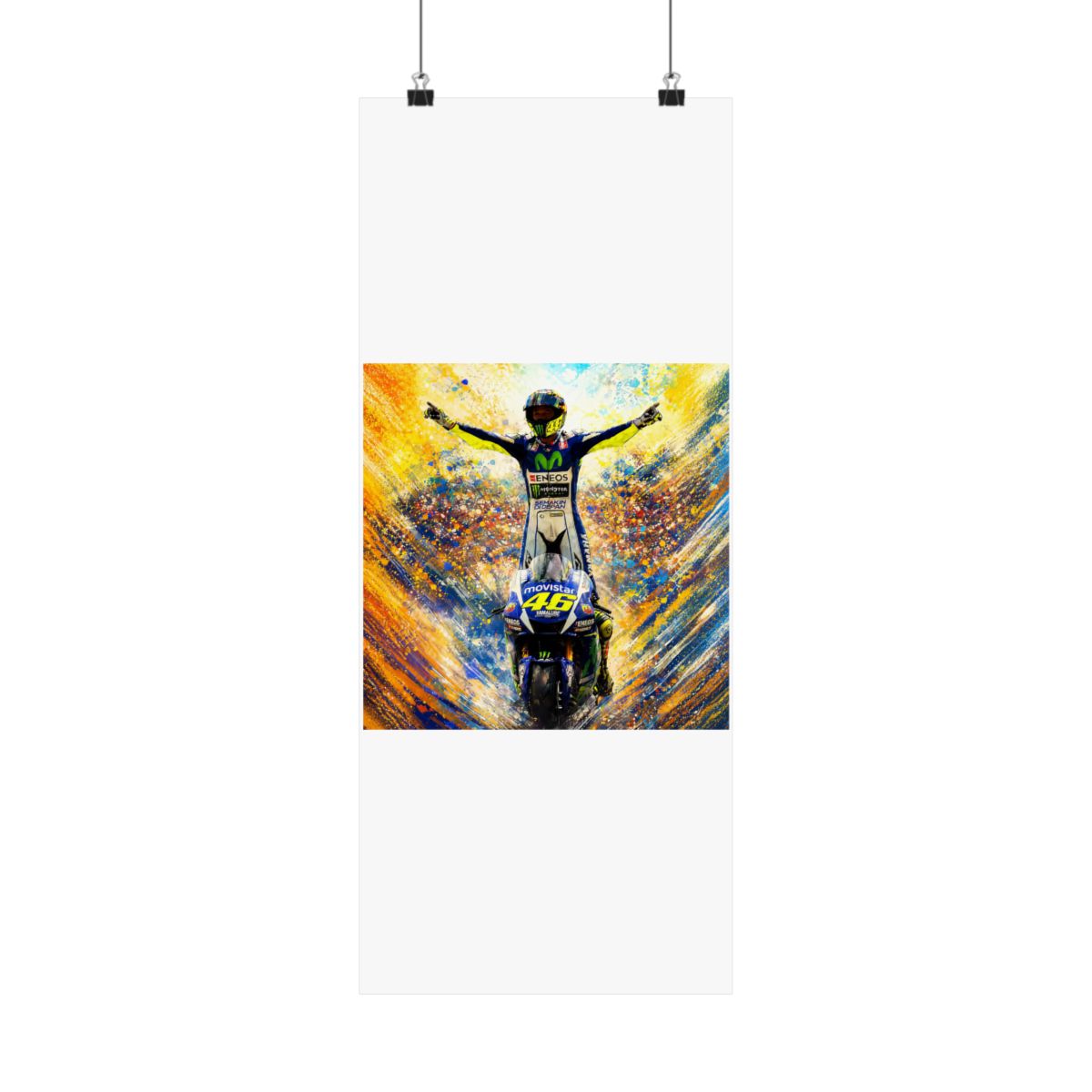 Valentino Rossi #46 Dutch GP Poster – MotoGP Racing Wall Art Print - alternate angle 2, merchandise